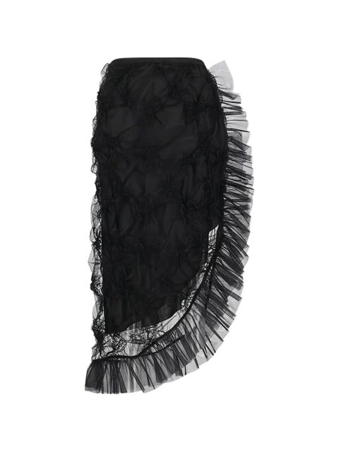 Blumarine ruffled tulle skirt - Black - zdjęcie produktu nr 1