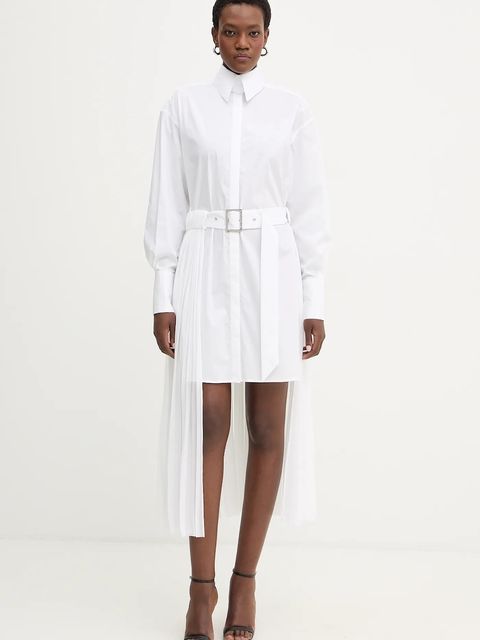 Karl Lagerfeld sukienka kolor biały mini oversize B1W13052 - zdjęcie produktu nr 1