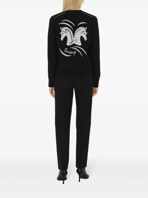 Burberry Mirrored Horse cardigan - Black