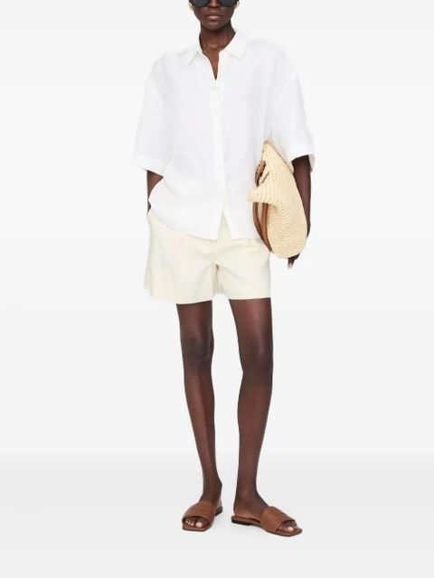 ANINE BING leather slides - Brown