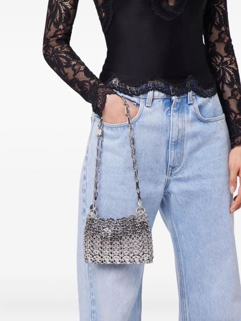 Rabanne 1969 nano shoulder bag - Silver