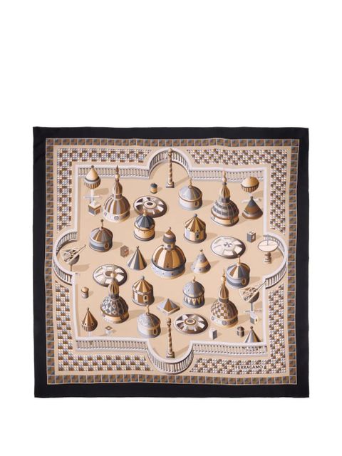 Ferragamo geometric print scarf - Neutrals - zdjęcie produktu nr 2