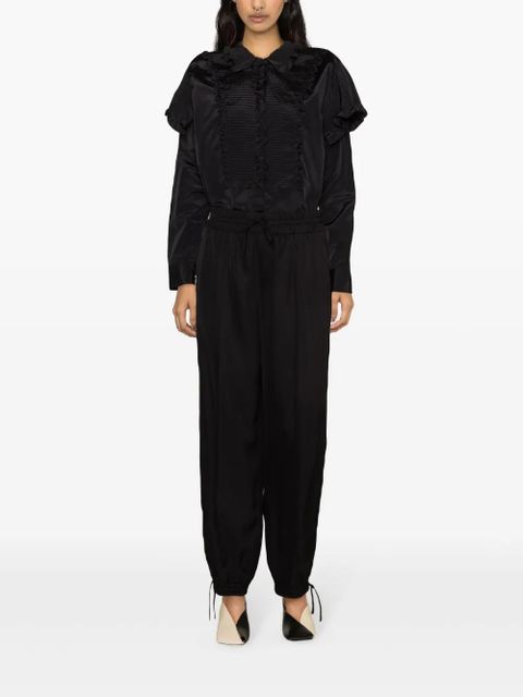 Jil Sander drawstring-waist tapered trousers - Black - zdjęcie produktu nr 2