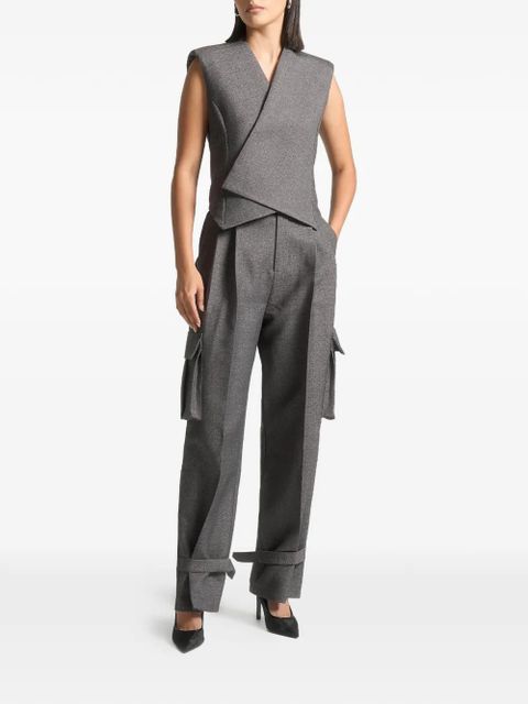 Manière De Voir Danielle pleated trousers - Grey - zdjęcie produktu nr 2