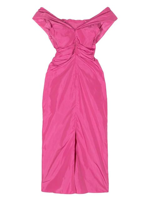 STAUD Andrea off-shoulder midi dress - Pink - zdjęcie produktu nr 2