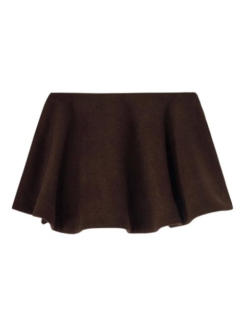 GANNI flared skirt - Brown - zdjęcie produktu nr 1