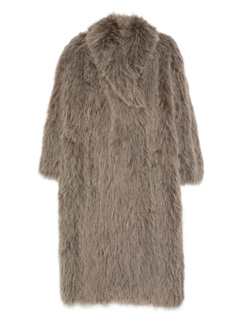 Eleh faux-fur coat - Brown