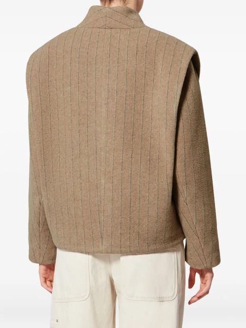 ISABEL MARANT Dyogo striped jacket - Neutrals