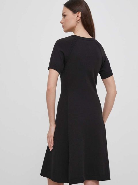 Tommy Hilfiger sukienka kolor czarny mini rozkloszowana WW0WW42461