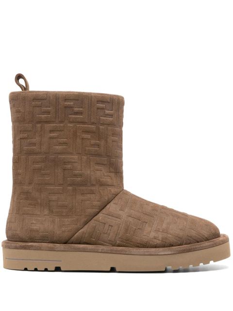 FENDI FF jacquard boots - Brown - zdjęcie produktu nr 1