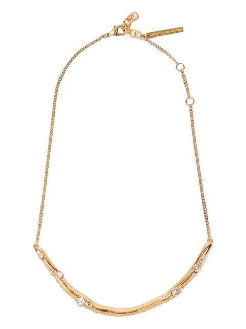 DRIES VAN NOTEN crystal-embellished chain necklace - Gold - zdjęcie produktu nr 1