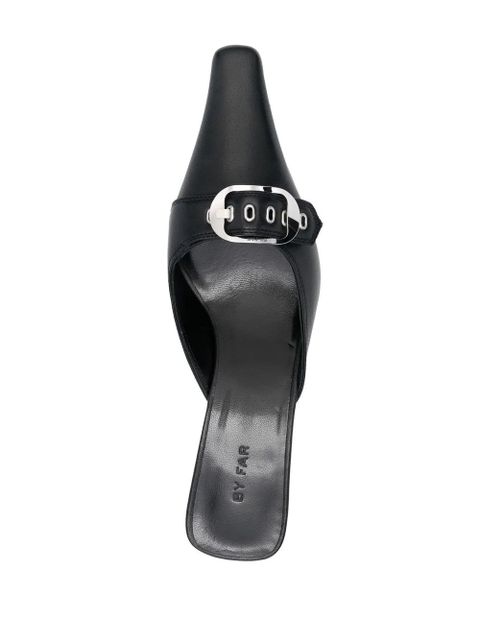 BY FAR Evelyn leather mules - Black - zdjęcie produktu nr 2