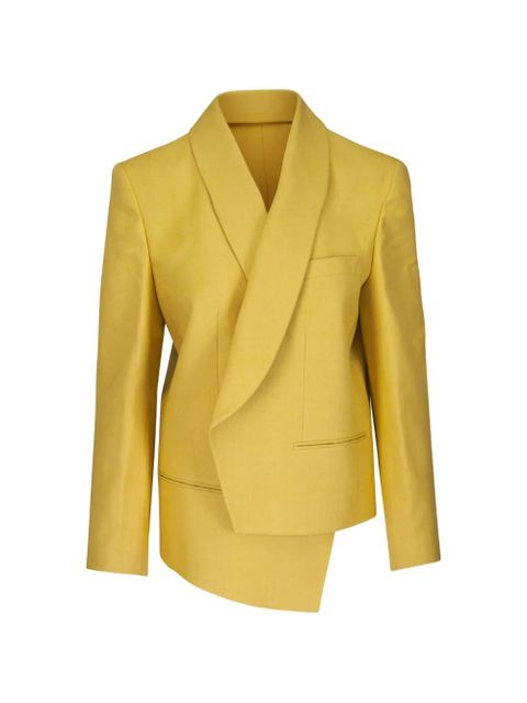 Michael Kors Palomino asymmetric shawl-lapel jacket - Yellow - zdjęcie produktu nr 1