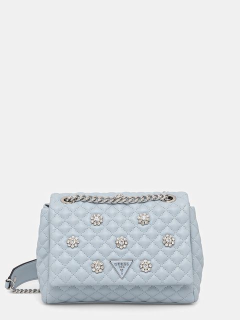 Guess torebka EVERLEE kolor niebieski HWEY86 79210 - zdjęcie produktu nr 1