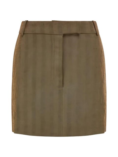 Ferragamo herringbone mini skirt - Brown - zdjęcie produktu nr 1