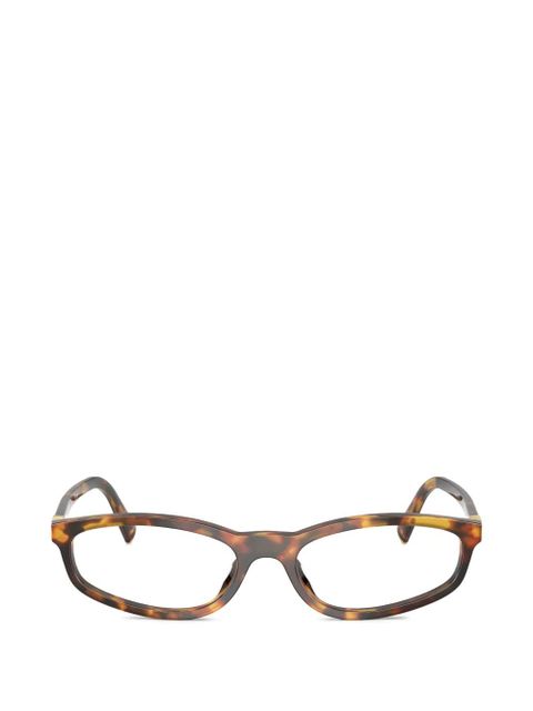 Miu Miu Eyewear tortoiseshell-pattern glasses - Brown - zdjęcie produktu nr 1
