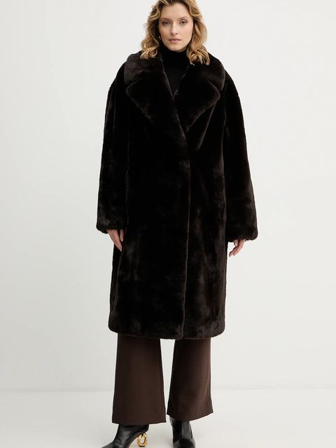 Guess płaszcz VANNA kolor brązowy W5BL95 WJ110 - zdjęcie produktu nr 1