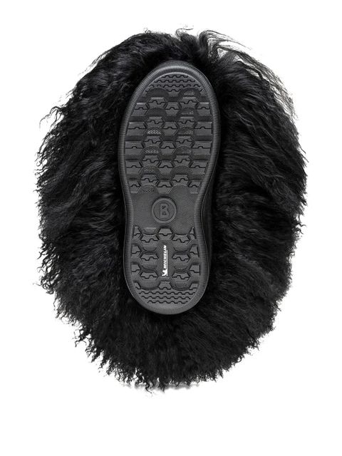 BOGNER furry wool boots - Black