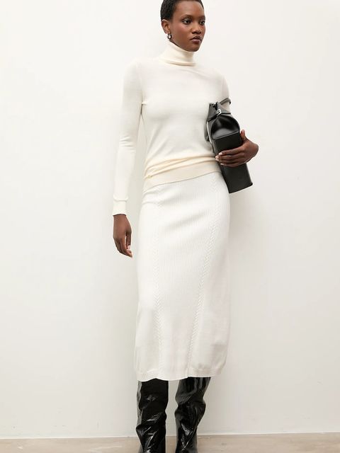 Answear.LAB spódnica z kaszmirem - zdjęcie produktu nr 2