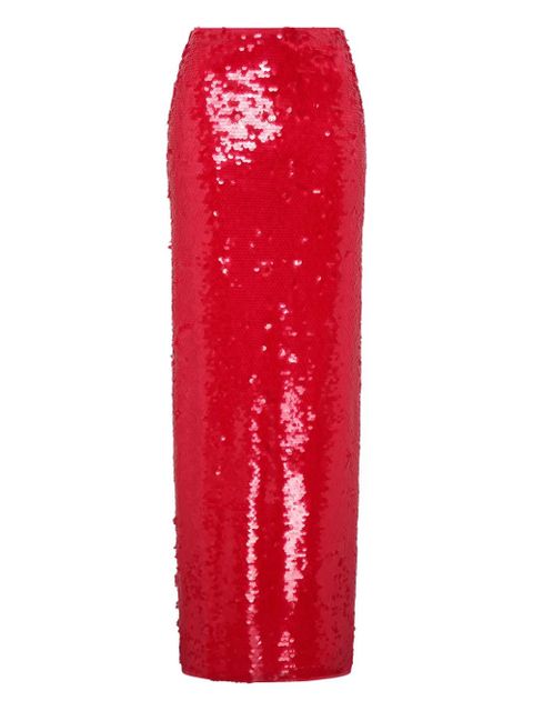 Paris Georgia Mermaid sequin maxi skirt - Red - zdjęcie produktu nr 1