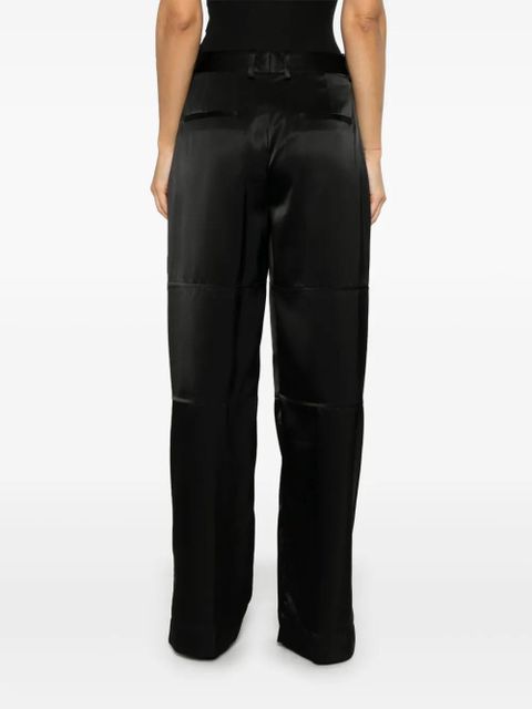 Jil Sander satin trousers - Black