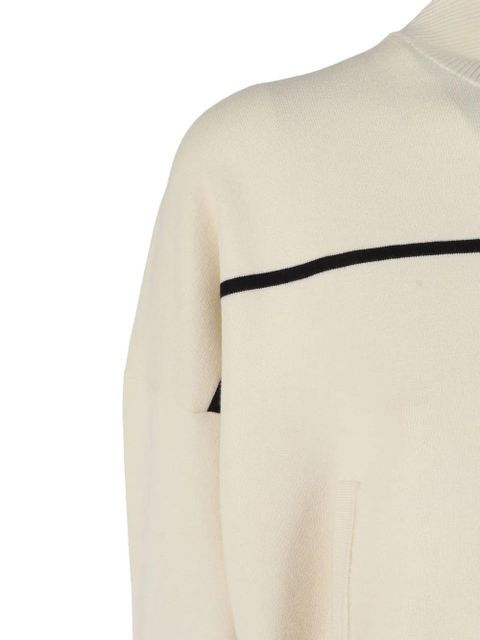 Max Mara Vampata stripe zip cardigan - Neutrals