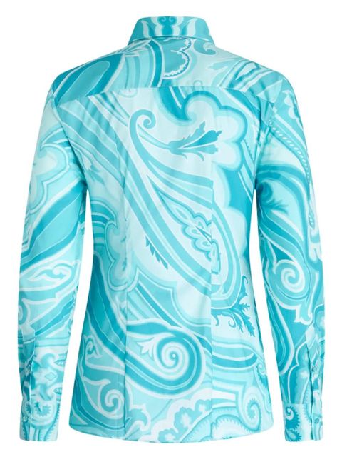 ETRO paisley-print long-sleeve shirt - Blue - zdjęcie produktu nr 2