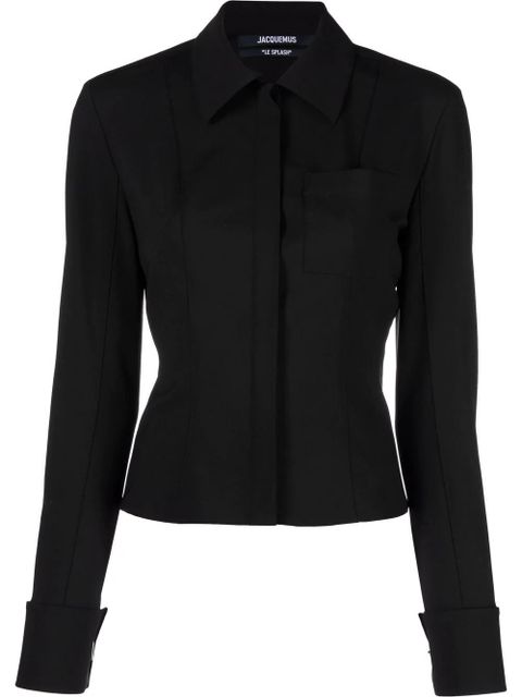 Jacquemus Pina structured shirt - Black - zdjęcie produktu nr 1