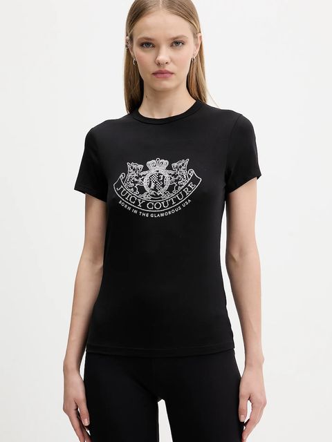 Juicy Couture t-shirt damski kolor czarny JCGTK225015 - zdjęcie produktu nr 1