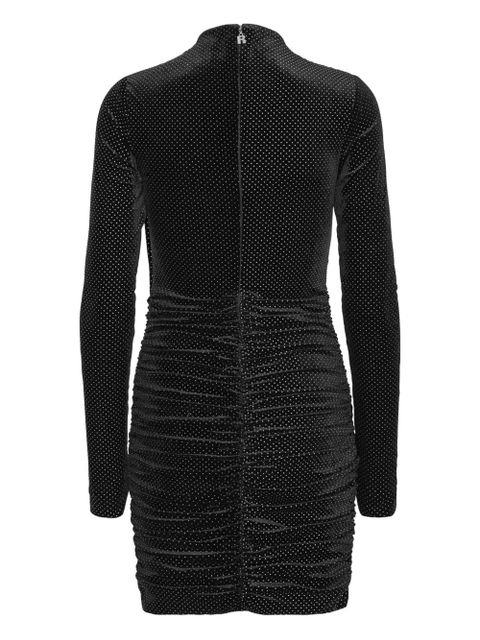 ROTATE BIRGER CHRISTENSEN long-sleeve velvet mini dress - Black