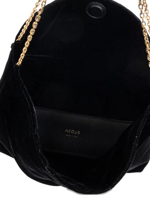 NEOUS Pavo West velvet shoulder bag - Black