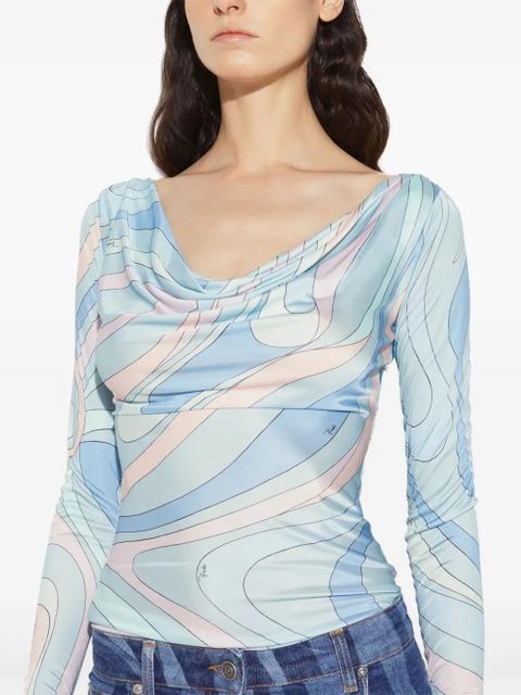 PUCCI long sleeve blouse - Blue
