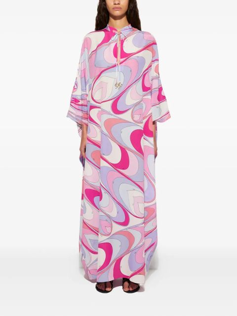 PUCCI onde-print silk dress - Pink