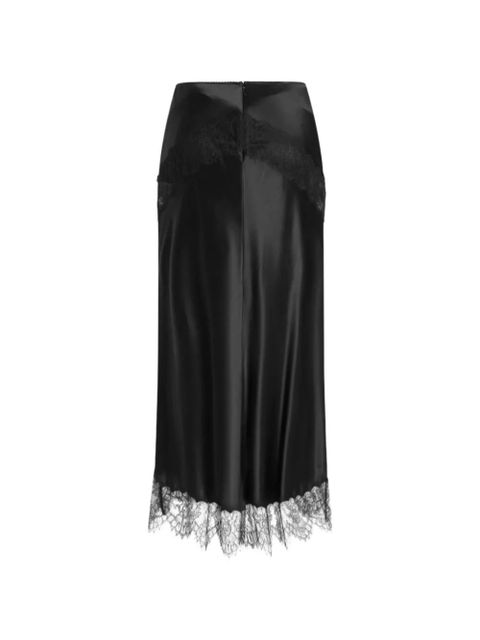 Dolce & Gabbana silk satin lace skirt - Black - zdjęcie produktu nr 2