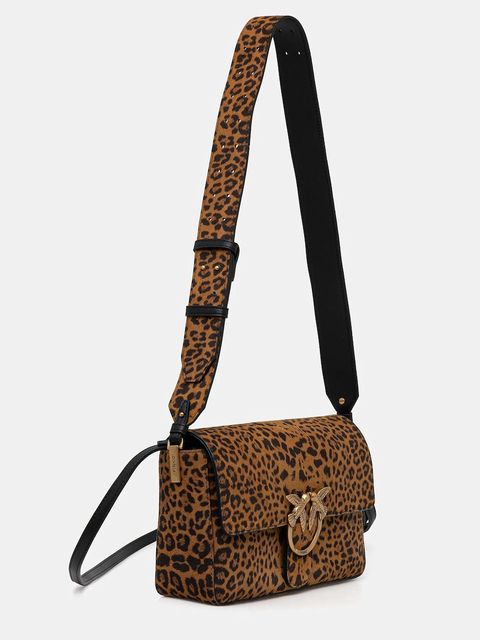 Pinko torebka zamszowa kolor brązowy 106243 A32A