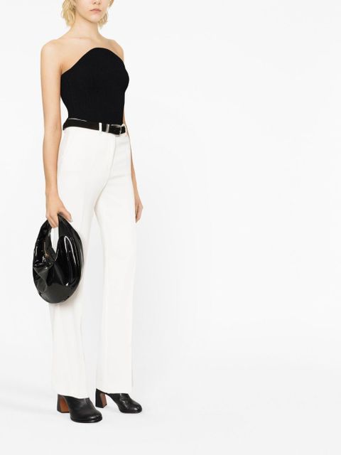 KHAITE Jericho ribbed knit top - Black