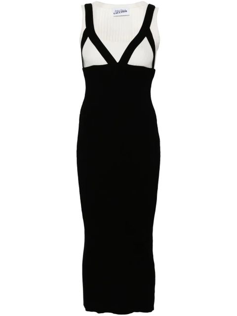 Jean Paul Gaultier Madone ribbed-knit dress - Black - zdjęcie produktu nr 1