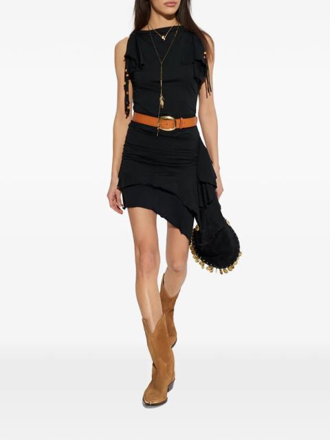 ISABEL MARANT ruffled ruched dress - Black - zdjęcie produktu nr 2