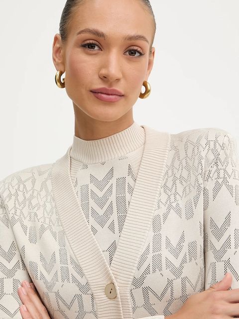 Marciano by Guess kardigan BILLIE damski kolor beżowy lekki 5YGR06 5877Z