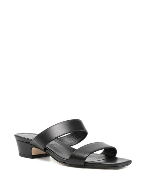 Aeyde double-strap square-toe sandals - Black - zdjęcie produktu nr 2