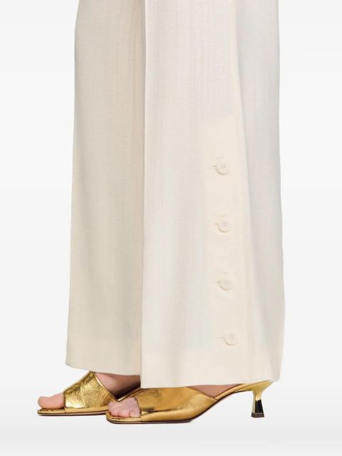 SANDRO button palazzo pants - Neutrals