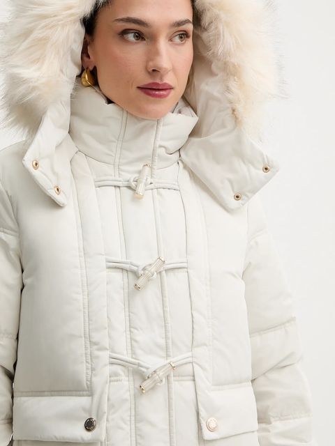 Morgan kurtka puchowa kolor beżowy zimowa GMATIL