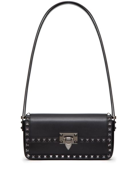 Valentino Garavani Rockstud23 E/W leather shoulder bag - Black - zdjęcie produktu nr 1