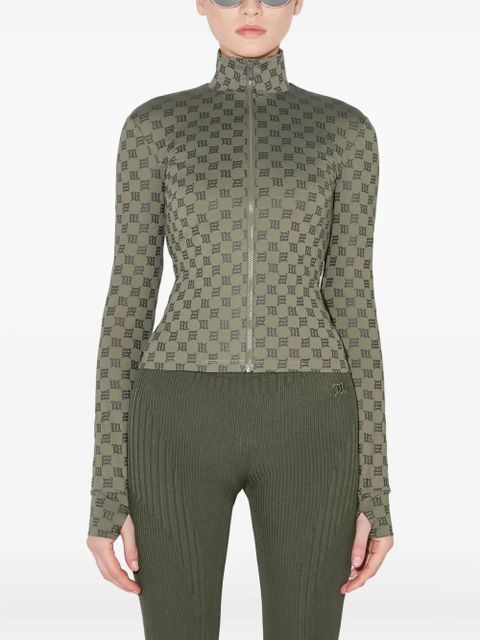 MISBHV monogram zipped sweater - Green - zdjęcie produktu nr 1