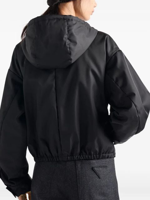 Prada hooded button-cuff jacket - Black