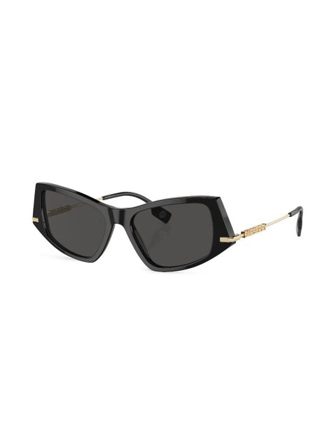 Burberry Eyewear logo-plaque cat-eye sunglasses - Black