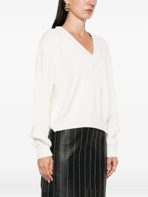 Victoria Beckham V-neck sweater - White - zdjęcie produktu nr 2
