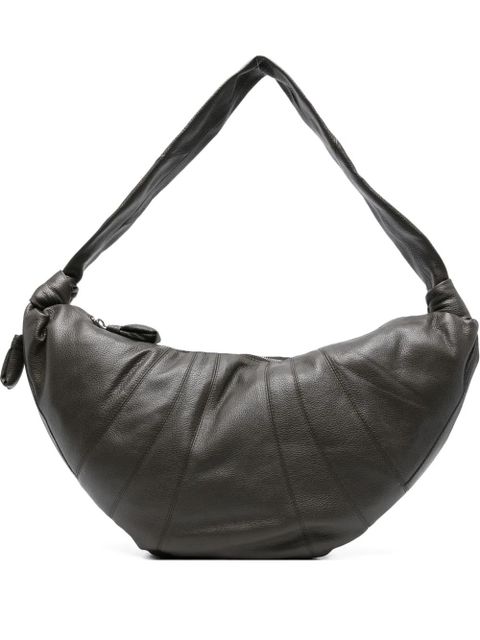 LEMAIRE Croissant knotted leather shoulder bag - Grey - zdjęcie produktu nr 1
