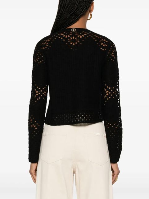 TWINSET open-knit cardigan - Black