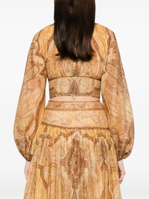 ZIMMERMANN Wanderlust printed blouse - Yellow